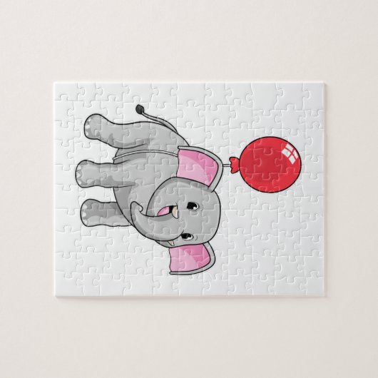 Puzzle Eléphant avec ballon (Horizontal)