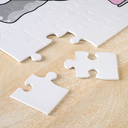 Puzzle Eléphant avec ballon (Côté)