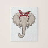 Puzzle Eléphant avec Bandana (Vertical)