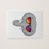 Puzzle Eléphant avec lunettes de soleil (Horizontal)