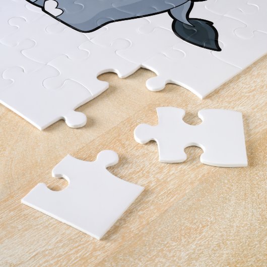 Puzzle Eléphant avec Plante (Côté)