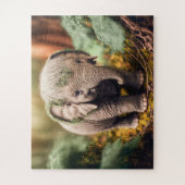 Puzzle Eléphant bébé (Vertical)