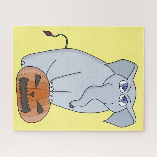 Puzzle Eléphant citrouille (Horizontal)