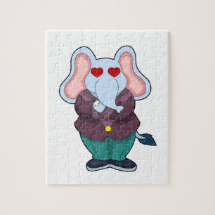 Puzzle Éléphant comme marié avec costume.PNG