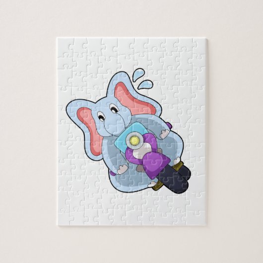 Puzzle Elephant comme vélo avec moto.PNG (Vertical)