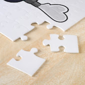 Puzzle Elephant comme vélo avec scooter (Côté)