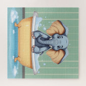 Puzzle Eléphant dans le bain (Horizontal)