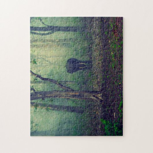 Puzzle Elephant dans les Bois. (Vertical)