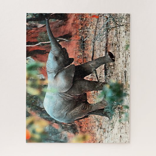 Puzzle Éléphant de bébé (Vertical)