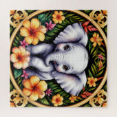 Puzzle Éléphant de bébé adorable (Horizontal)