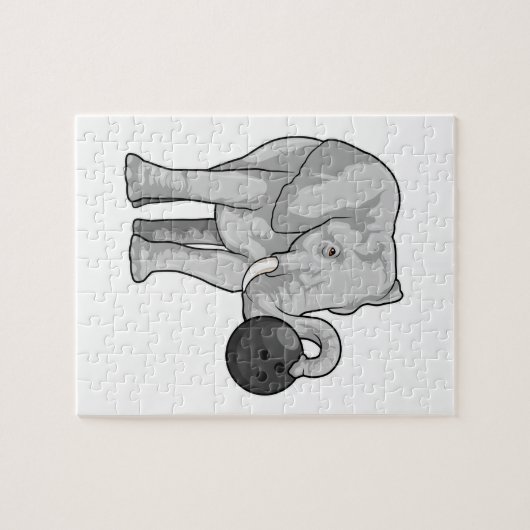 Puzzle Éléphant de bowling (Horizontal)