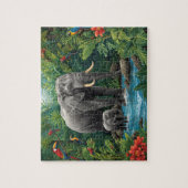 Puzzle Éléphant de jungle et safari bébé (Vertical)