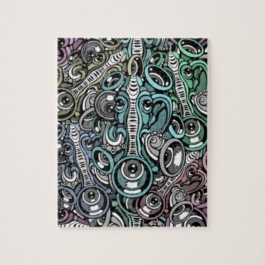 Puzzle éléphant de musique (Vertical)