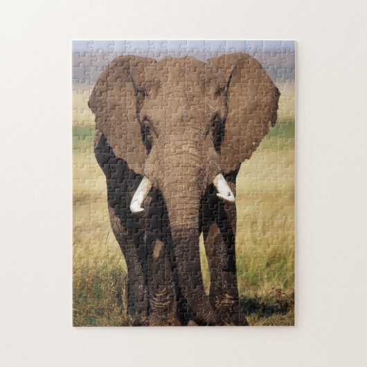 Puzzle Éléphant de savane d'Afrique (Vertical)