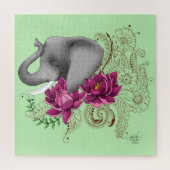 Puzzle Eléphant et henné (Vertical)