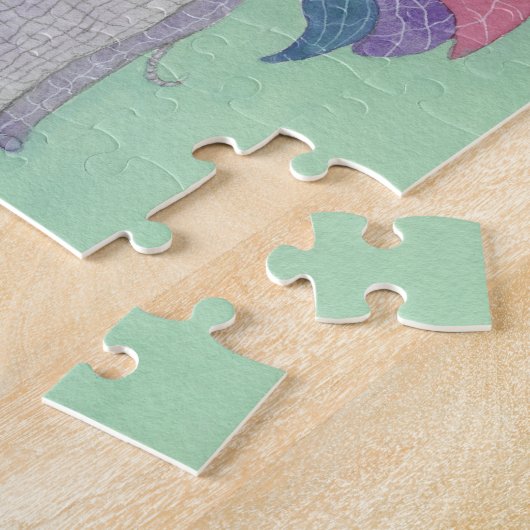 Puzzle Éléphant et papillon BFF (Côté)