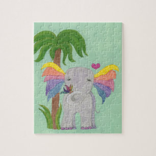 Puzzle Éléphant et papillon BFF