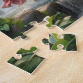 Puzzle Elephant Family Jungle Waterfall Happy Time (Côté)