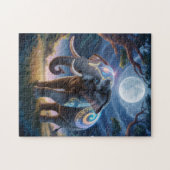 Puzzle Éléphant Gardien Lunaire (Horizontal)