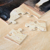 Puzzle Éléphant indien Sri Lanka. (Côté)