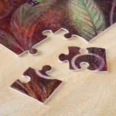 Puzzle Éléphant lunaire à la nuit Bleu pourpre étoiles Lu (Côté)