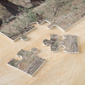 Puzzle Éléphant mère marchant avec un éléphant jeune (Côté)