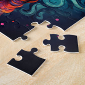 Puzzle Eléphant mignon Mandala (Côté)