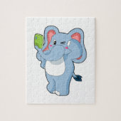 Puzzle Elephant Mobile (Vertical)