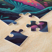 Puzzle Elephant mystique ailé dans la forêt enchantée (Côté)