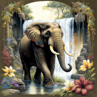 Puzzle Eléphant Peinture Jigsaw