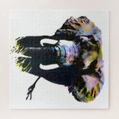 Puzzle Eléphant Pop Art - Illustration d'animal Peinture (Horizontal)