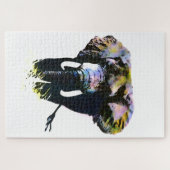 Puzzle Eléphant Pop Art - Illustration d'animal Peinture (Horizontal)
