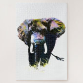 Puzzle Eléphant Pop Art - Illustration d'animal Peinture (Vertical)