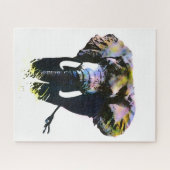 Puzzle Eléphant Pop Art - Illustration d'animal Peinture (Horizontal)