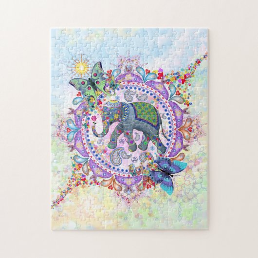 Puzzle Eléphant sacré (Vertical)