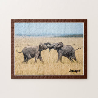 Puzzle Éléphant Serengeti Afrique Savane Faune