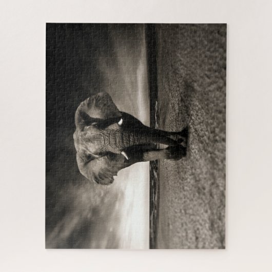 Puzzle Éléphant sur la course (Vertical)