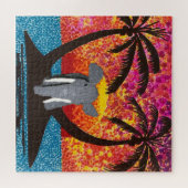 Puzzle - Elephant sur l'île tropicale (Horizontal)