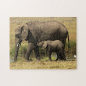 Puzzle Éléphants africains (Horizontal)