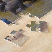 Puzzle Eléphants du Sri Lanka. (Côté)