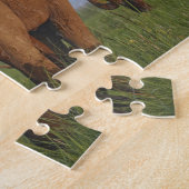 Puzzle Éléphants indiens dans la prairie (Côté)