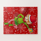 Puzzle Elf de Noël pour enfants (Horizontal)