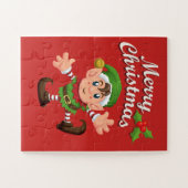 Puzzle Elf de Noël pour enfants (Horizontal)