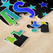 Puzzle "ELIAS" Prénom, Amusant "HEUREUX ANNIVERSAIRE" (Côté)