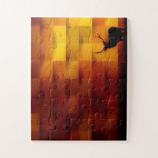 Puzzle Elk (Vertical)