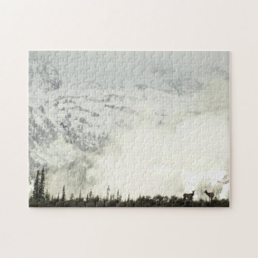 Puzzle Elk at Grand Teton National Park Photographie (Horizontal)