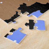 Puzzle Elk bouillonnant en hiver - Art original de la fau (Côté)