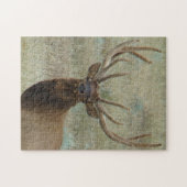 Puzzle Elk de taureau E10 en Tête de velours (Horizontal)