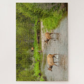 Puzzle Elks traversant le fleuve Colorado (Vertical)
