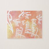 Puzzle Elle a cru qu'elle pourrait ainsi elle a fait (Horizontal)